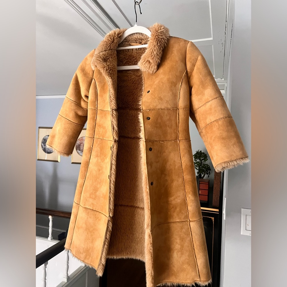 Kids Faux Shearling Fur Marks and Spencer coat